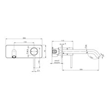 Clovelly 200mm Bronze Wall Tapware & Shower Package